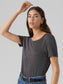 VMFLOWY T-Shirt - Dark Grey Melange